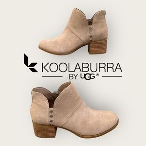 Koolaburra UGG Sofiya Suede Ankle Boots Women’s Size: 10 Tan Winter Booties